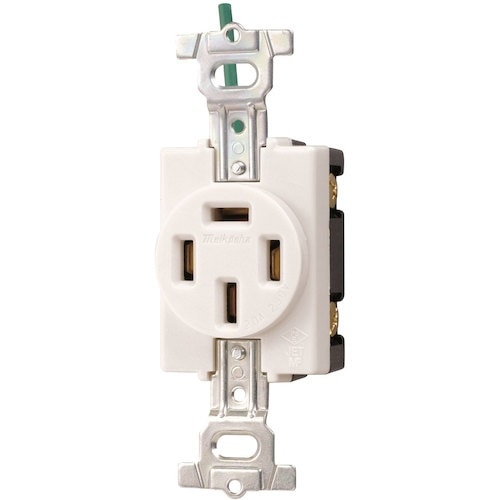 明工 接地3P 20A 埋込コンセントH形(接地リ