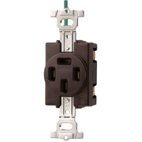 明工 接地3P 20A 埋込コンセントH形(接地リ