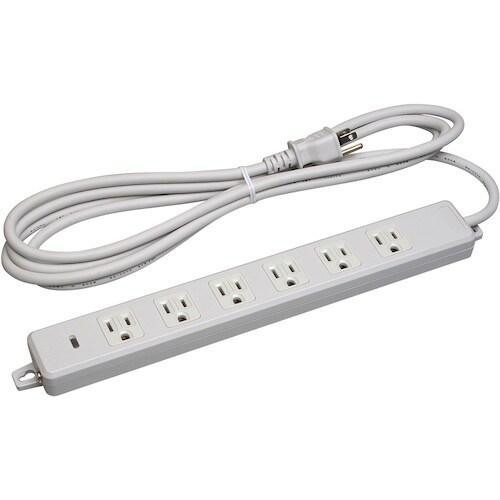 明工 横形OA用接地タップ6コ口 ランプ、マグネッ