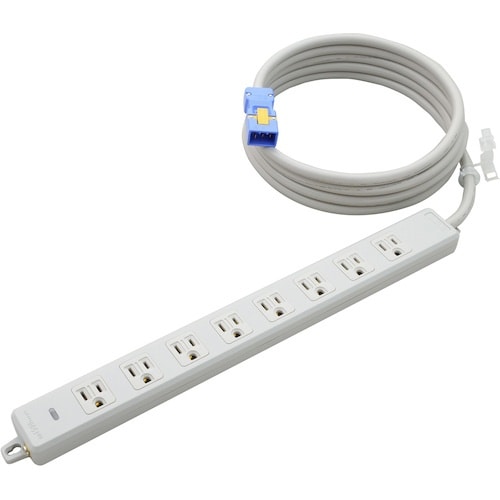 明工 横形OA用接地タップ8コ口 ランプ、マグネッ