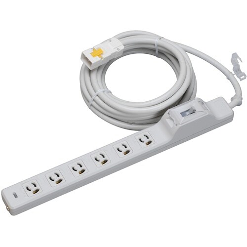 明工 20A安全ブレーカ付OA用抜け止め接地タップ