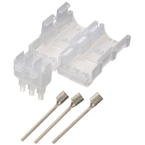 明工 絶縁カバー付3心棒状形圧着端子(3.5ー5.