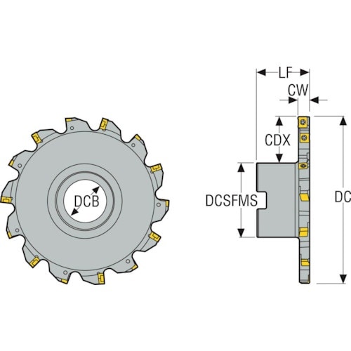 セコ フライス サイドカッタ335.18/25