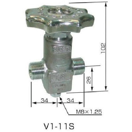 YAMATO ネックバルブ ステンレス製 V1−