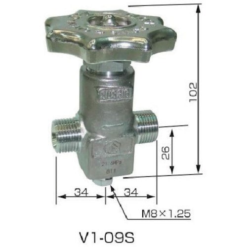 YAMATO ネックバルブ ステンレス製 V1−