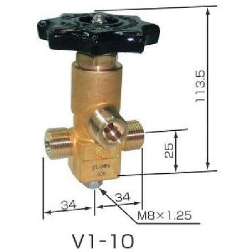 YAMATO ネックバルブ 真鍮製 V1−10