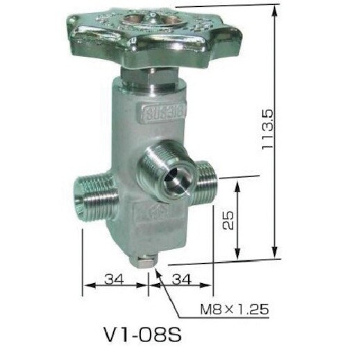 YAMATO ネックバルブ ステンレス製 V1−