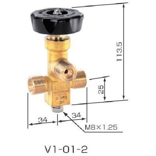 YAMATO ネックバルブ 真鍮製 V1−01−