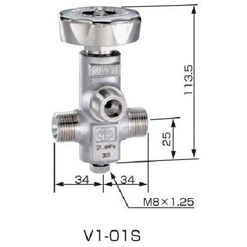YAMATO ネックバルブ ステンレス製 V1−