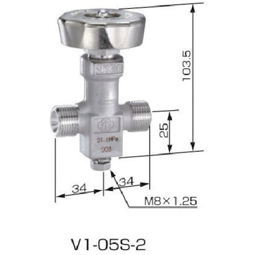YAMATO ネックバルブ ステンレス製 V1−
