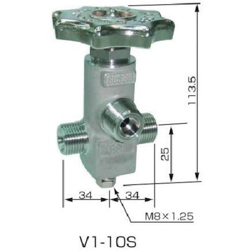 YAMATO ネックバルブ ステンレス製 V1−