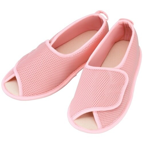 あゆみ 内履き 早快マジックオープン ピンク L(