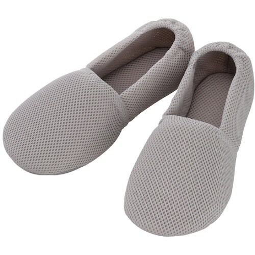 あゆみ 内履き エスパドメッシュ グレー M(22