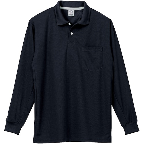 クロダルマ 長袖ポロシャツ ブラック S