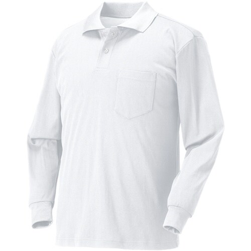 クロダルマ 長袖ポロシャツ ホワイト 3L