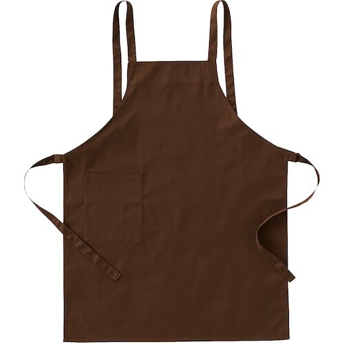 クロダルマ エプロン ブラウン フリーサイズ