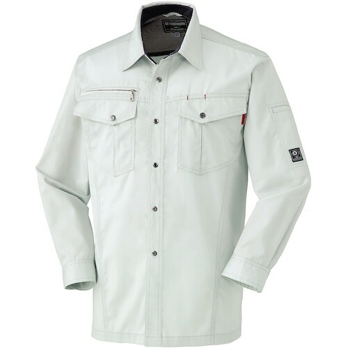 クロダルマ 長袖シャツ シルバー 3L