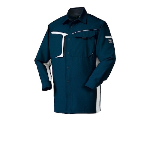 クロダルマ 長袖シャツ ネイビー 3L