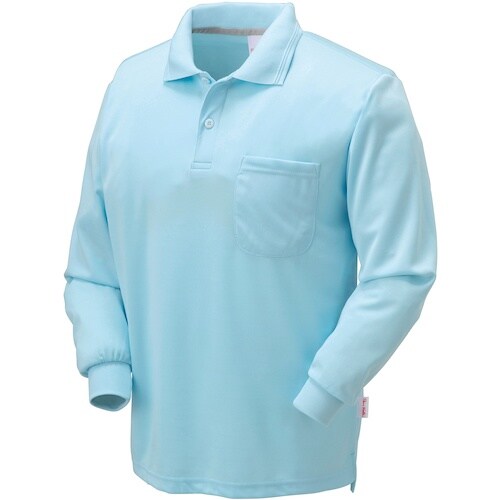 クロダルマ 長袖ポロシャツ サックス