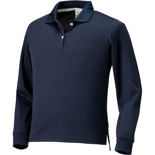 クロダルマ レディース長袖ポロシャツ(脇スリット)