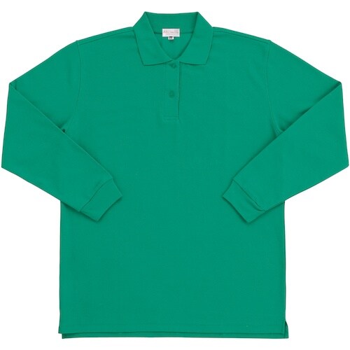 クロダルマ レディース長袖ポロシャツ グリーン