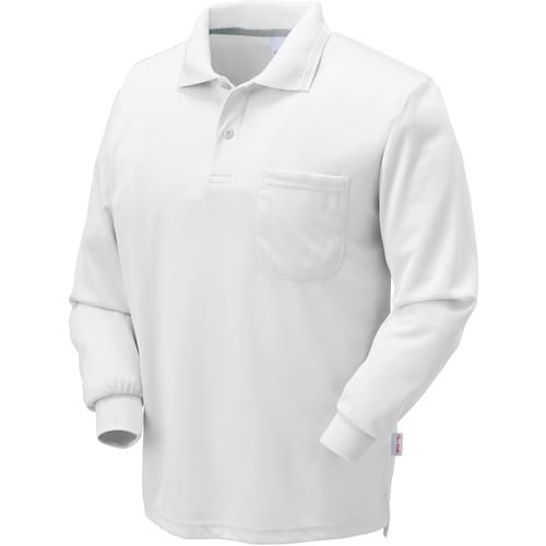 クロダルマ 長袖ポロシャツ ホワイト