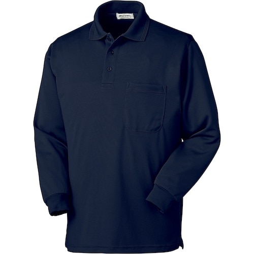 クロダルマ 長袖ポロシャツ ネイビー M