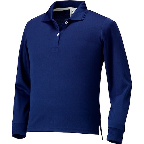 クロダルマ レディース長袖ポロシャツ(脇スリット)