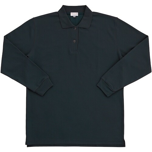 クロダルマ レディース長袖ポロシャツ ブラック