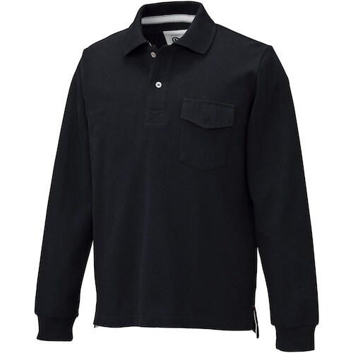 クロダルマ 長袖ポロシャツ ブラック M