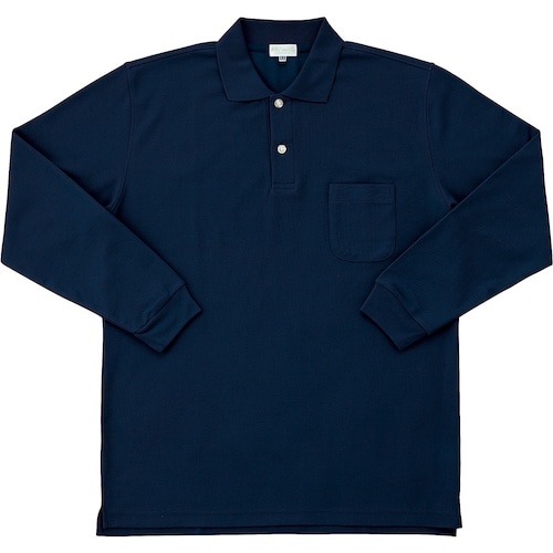 クロダルマ 長袖ポロシャツ ネイビー M