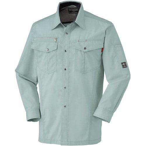 クロダルマ 長袖シャツ パウダグリーン 3L
