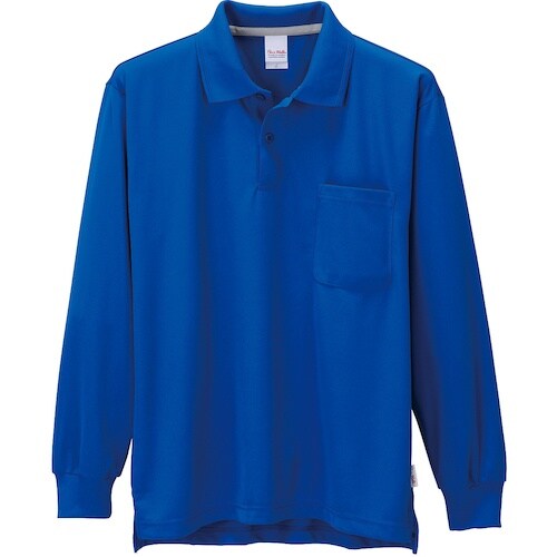 クロダルマ 長袖ポロシャツ ブルー 3