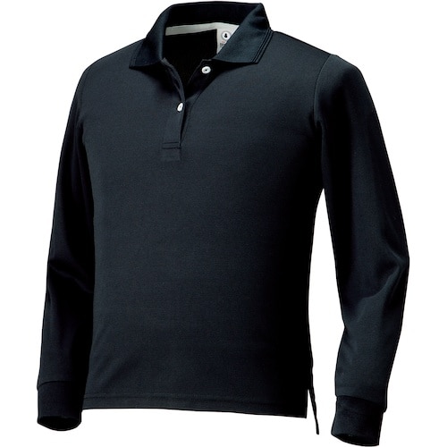 クロダルマ レディース長袖ポロシャツ(脇スリット)