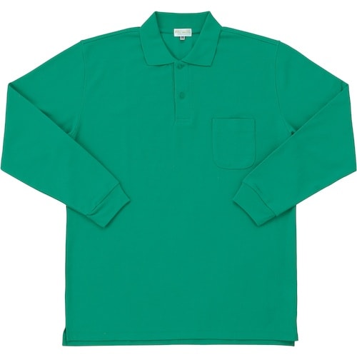 クロダルマ 長袖ポロシャツ グリーン L