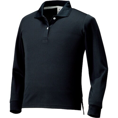 クロダルマ レディース長袖ポロシャツ(脇スリット)