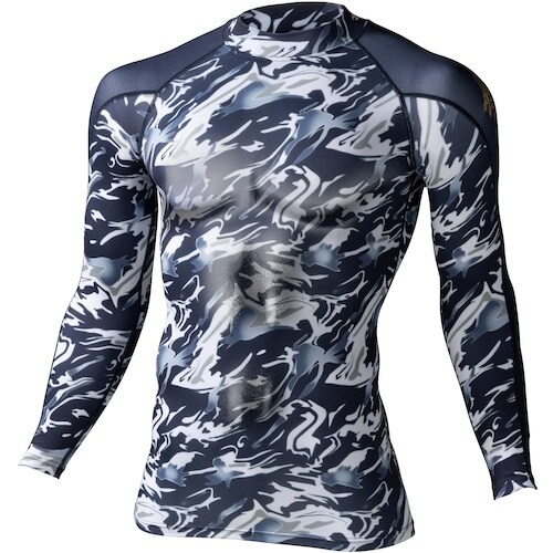 自重堂 ローネックロングス ネ−ビ−カモフラ