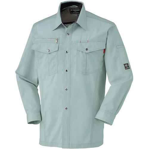 クロダルマ 長袖シャツ パウダグリーン 6L