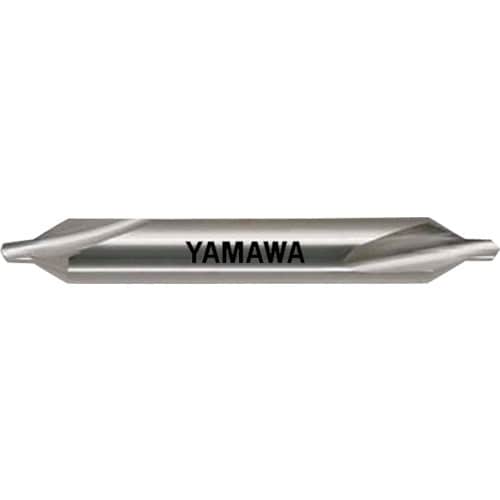 ヤマワ 弱ねじれ溝A形60° センタ穴ドリル 左刃