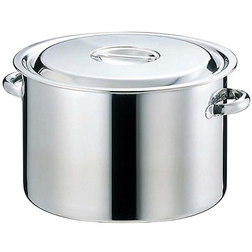 EBM 18−8 半寸胴鍋(目盛付)36cm 手付