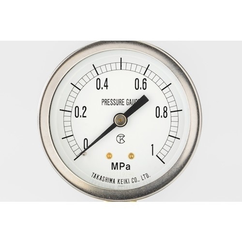 高島 ステンレス真空計(D枠埋込型・縁なし・φ60