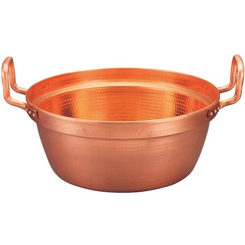 EBM 銅 段付鍋 錫引きなし 42cm