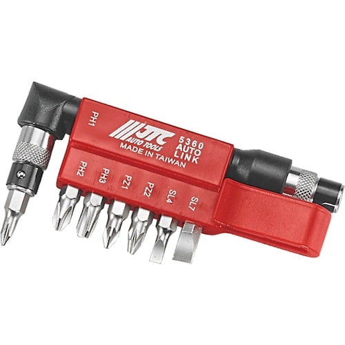 JTC 8PCS L型レンチ付ビットセット