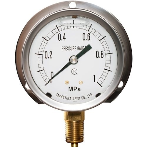 高島 ステンレス真空計(B枠立型・φ60)圧力レン