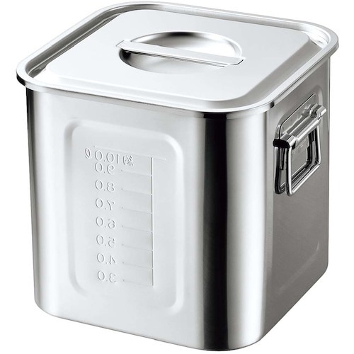 EBM 18−8 目盛付 角型キッチンポット 24