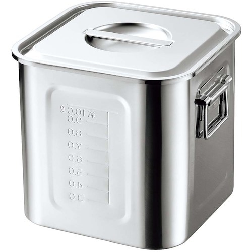 EBM 18−8 目盛付 角型キッチンポット 21