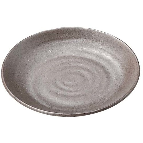 EBM マイン メラミンウェア 丸皿 茶 24cm