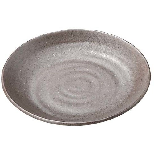 EBM マイン メラミンウェア 丸皿 茶 28cm