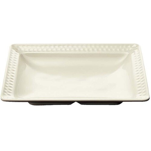 EBM レンジアップメラミン食器 長角深皿 アイボ