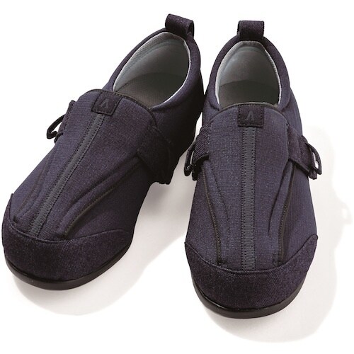 あゆみ つま先ひろびろサポート 7E ネイビー S